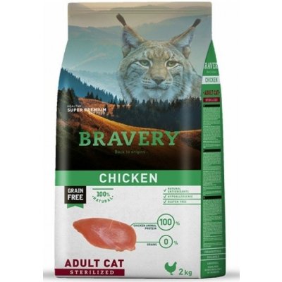 Bravery Cat STERILIZED kuře 2 kg
