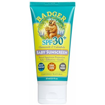 Badger Baby krém na opalování heřmánek a měsíček SPF30 87 ml