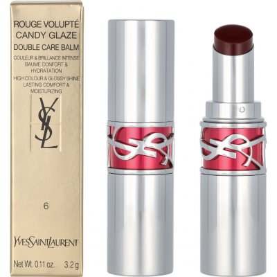 Yves Saint Laurent Lesklá rtěnka Rouge Volupte Candy Glaze Lipstick 6 Burgundy Temptation 3,2 g – Hledejceny.cz