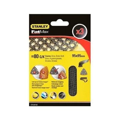 Stanley Brusné mřížky pro oscilační brusku Delta P80, 3 ks - ST-STA39182-XJ – Zboží Dáma