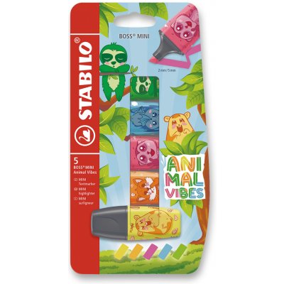 Stabilo Boss Mini Animal Vibes 5 barev B-62416-10 636486 – Hledejceny.cz