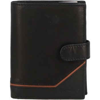 Trendová pánská kožená peněženka Figo černá hnědá