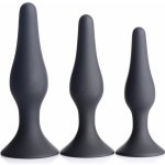 Master Series Triple Spire Tapered Silicone Anal Trainer Set of 3 Black – Hledejceny.cz