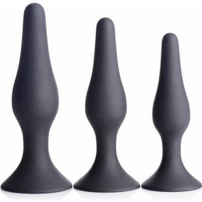 Master Series Triple Spire Tapered Silicone Anal Trainer Set of 3 Black – Hledejceny.cz