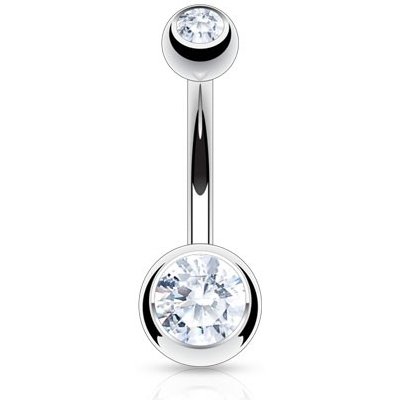 Šperky4U piercing do pupíku banánek BS1002-1608C – Zboží Mobilmania