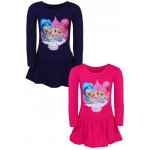 Setino Dívčí šaty TŘPYTKA A SVĚTLA dlouhý rukáv Růžová – Zboží Dáma