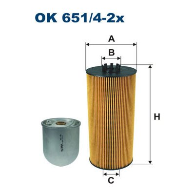 Olejový filtr Filtron OK651/4-2x – Hledejceny.cz