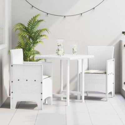 OMAXI 583086 Zahradní křeslo 2 ks Bílá 53 x 49 x 85 cm PP – Hledejceny.cz
