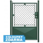 Zahradní branka s psaníčkem s přípravou na FAB š. 1000 mm / v. dle výběru PRAVÁ Výška v mm:: 1250 – Sleviste.cz