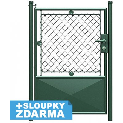 Zahradní branka s psaníčkem s přípravou na FAB š. 1000 mm / v. dle výběru PRAVÁ Výška v mm:: 1250 – Sleviste.cz