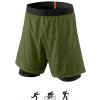 Pánské kraťasy a šortky Alpine Pro Dynafit 2in1 shorts Men pánské běžecké kraťasy winter moss