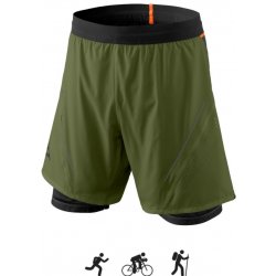 Alpine Pro Dynafit 2in1 shorts Men pánské běžecké kraťasy winter moss
