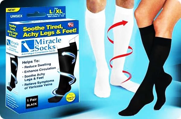 Kompresní zdravotní ponožky Miracle Socks 2 páry od 99 Kč - Heureka.cz