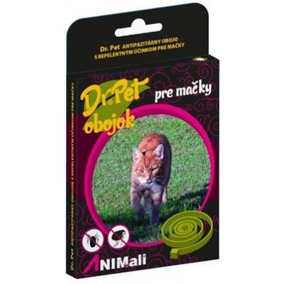 Dr.Pet pre psy 75 cm antiparazitárny BIELY s repelentným účinkom – Zboží Mobilmania