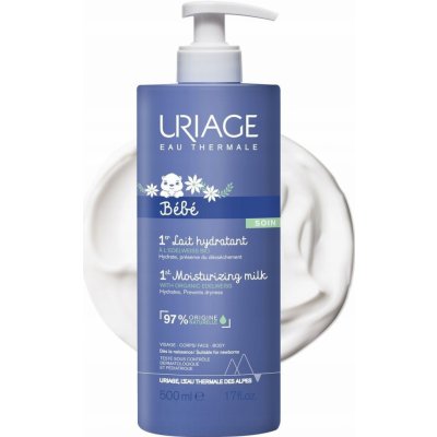 Uriage 1érs Soins Bébés čisticí voda na tělo a obličej Face-Body-Nappy Area 500 ml – Zboží Dáma