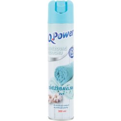 Q-Power Osvěžovač vzduchu svěží bavlna 2v1 300 ml