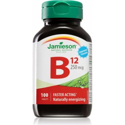 Jamieson Vitamín B12 kyanokobalamín 250 mcg 100 tablet – Hledejceny.cz
