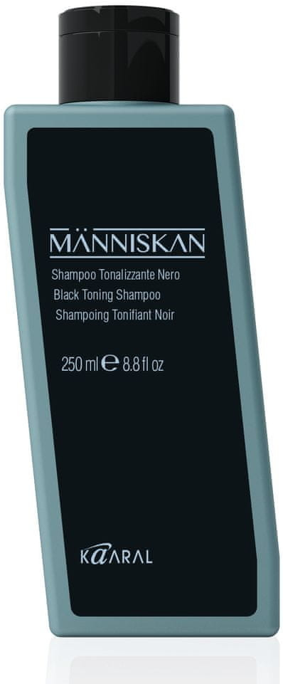 Kaaral Människan černý tónovací šampon pro muže 250 ml