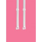 Julimex Textilní ramínka 10 mm bílá bílá – Zboží Dáma