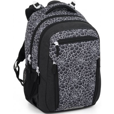 Bagmaster batoh PORTO 25 A černo-bílý – Zbozi.Blesk.cz