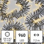 Emos D4BW08 LED vánoční řetěz ježek 7,2 m venkovní i vnitřní teplá bílá programy – Zboží Dáma