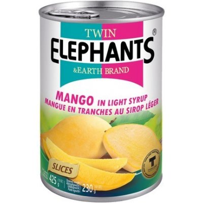 Twin Elephants Mango v sirupu TE 425 g – Zboží Mobilmania