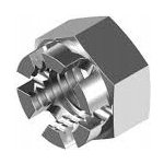 Matice korunová DIN 935 M20 ZB - Balení 50 ks – Zboží Mobilmania