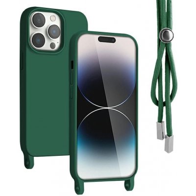 Pouzdro Jelly Case Rope Case Samsung A34​ 5G na krk - zelené