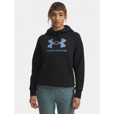 Under Armour RIVAL FLEECE SHIMMER dámská mikina černá – Zboží Mobilmania