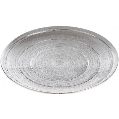 Keramický tác - stříbrný 25,5 cm – Zboží Mobilmania