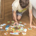 Bigjigs Toys Kulaté podlahové puzzle Čtyří roční období 50 dílků – Zboží Dáma
