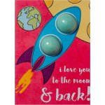 Bomb Cosmetics Láska až na Měsíc To The Moon & Back Šumivé přání s šumivá koule 40 g – Zboží Mobilmania