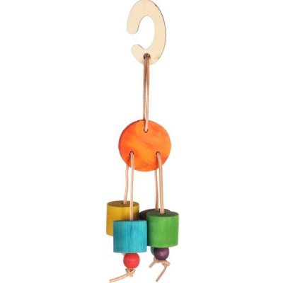 Karlie-Flamingo Hračka hlod. dřevo závěsná Yalu 6 x 6 x 21 cm – Zbozi.Blesk.cz