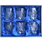 Crystalite Bohemia Bohemia Crystal Broušené sklenice na likér destiláty panák Quadro 6 x 55 ml – Zbozi.Blesk.cz