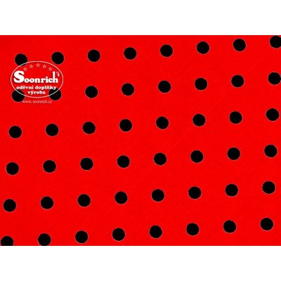 Soonrich látka na patchwork černý puntík ptw074 – HobbyKompas.cz