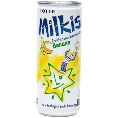 Lotte Milkis mléčná soda s banánovou příchutí 250 ml – Zboží Dáma