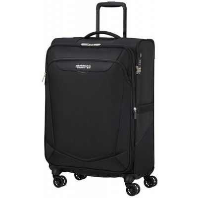 American Tourister Summerride Spinner M Exp ME7-09005 Black 70l – Zboží Dáma