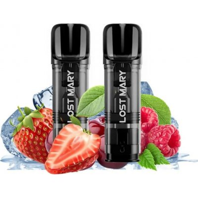 Lost Mary Glayce Pod Strawberry Raspberry Cherry ICE 2 x 2 ml 20mg – Zboží Dáma