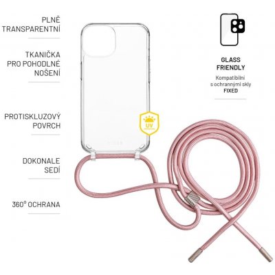 FIXED Pure Neck s růžovou šňůrkou na krk Samsung Galaxy S23+ FIXPUN-1041-PI – Zboží Mobilmania
