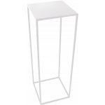 DekorStyle Stojan na květiny SILVIA 70 cm bílý – Zboží Dáma