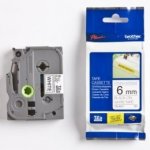 Originální páska pro BROTHER TZe-S211 černý tisk/bílý podklad, laminovaná, 8m, 6mm, extrémně adhezivní – Zboží Živě