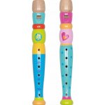 Goki Flétna dřevěná 20cm Peace barevná – Zboží Dáma