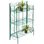 DEMA Sklopný regál na květiny 71x31x107 cm 3 police Antik zelený 47033D – Zboží Dáma