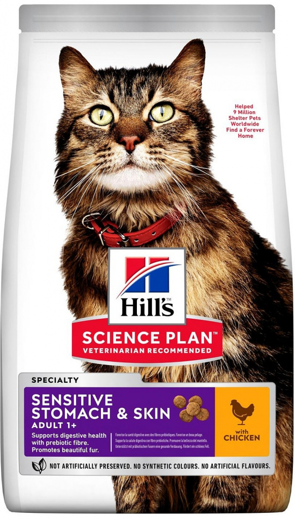 Hill\'s Feline Adult Sensit,Stomach&Skin Chicken 1,5 kg