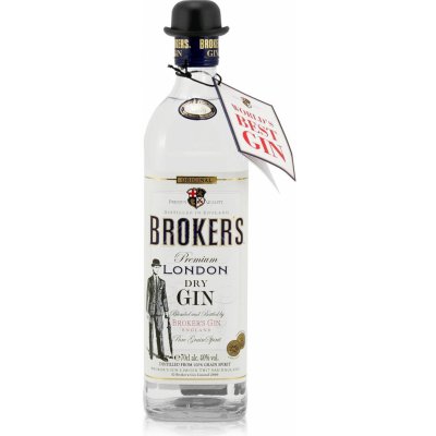 Broker's London Dry Gin 40% 0,7 l (holá láhev) – Zbozi.Blesk.cz