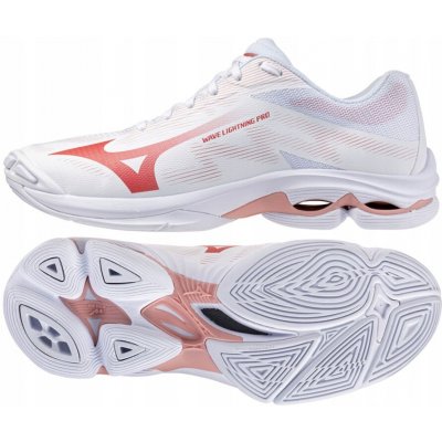 Mizuno Wave Lightning Elite W White/Rose Elegance/Lava Falls – Hledejceny.cz