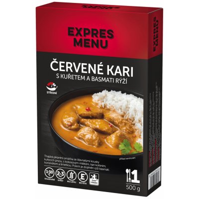 EXPRES MENU Červené kari s kuřetem a jasmínovou rýží 500 g – Zboží Dáma