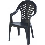 Bibl plastové křeslo OCEAN antracit 65001 – Zboží Mobilmania