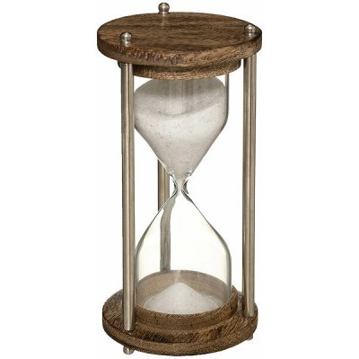 Atmosphera Dekorativní přesýpací hodiny, mangové dřevo a kov – Zbozi.Blesk.cz