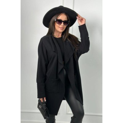 Fashionweek Bavlněná přehozka stylový lehký kabát s kapsami K9587 – Zboží Mobilmania